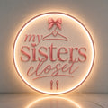 Custom Acrylic Backlit Sign - My Sisters Closet