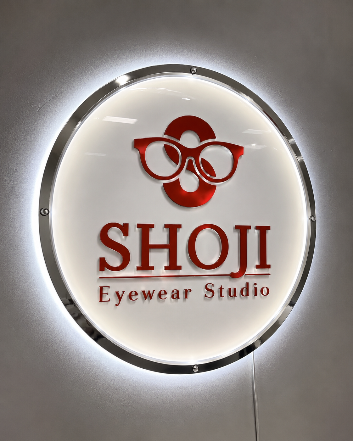 Custom Acrylic Backlit Sign - Shoji