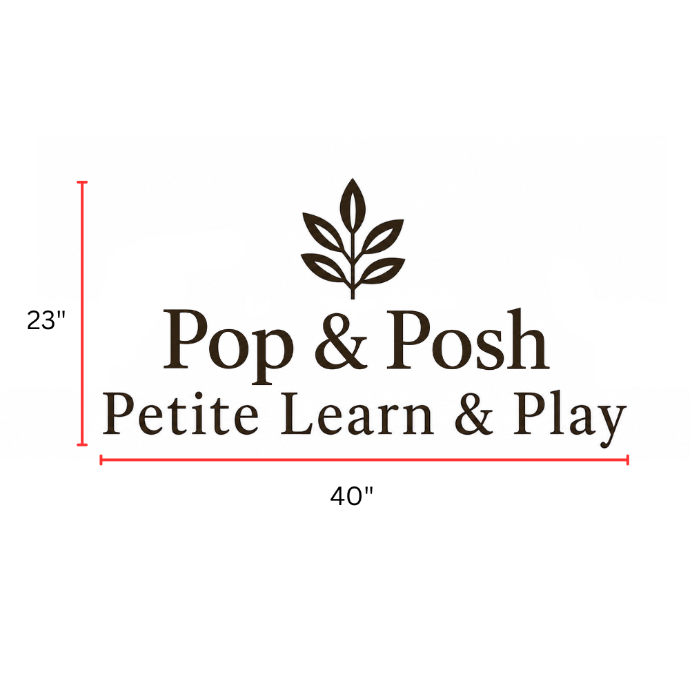 Custom 3D Metal Backlit Sign - Pop & Posh