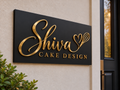Custom 2D Metal Sign - Shiva Cake Design