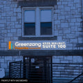Personalized Frontlit Sign with Backboard – Michael Greenzang