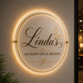 Custom Acrylic Backlit Sign - Majlinda Voci