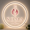 Custom Acrylic Backlit Sign - SOMA