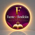 Custom Acrylic Backlit Sign - Dios Es Fiel