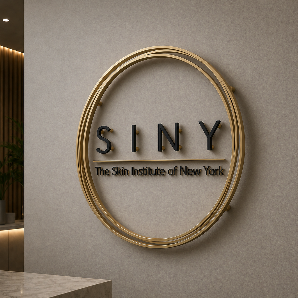 Custom Metal Business Signs - SINY Dermatology