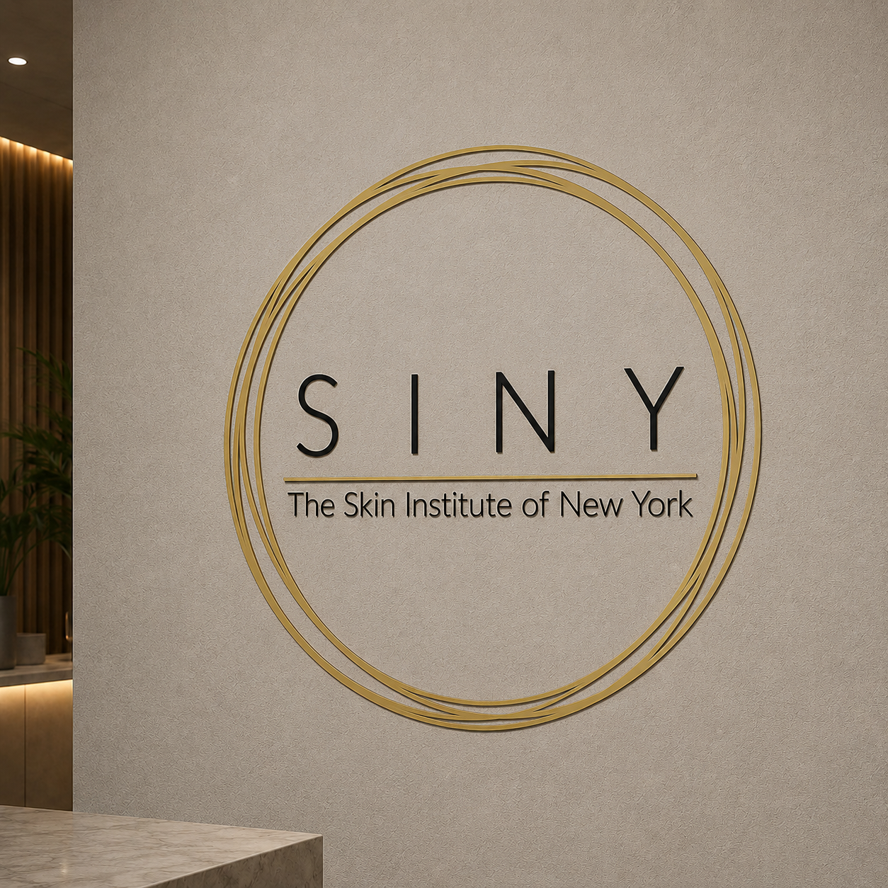 Custom Metal Business Signs - SINY Dermatology