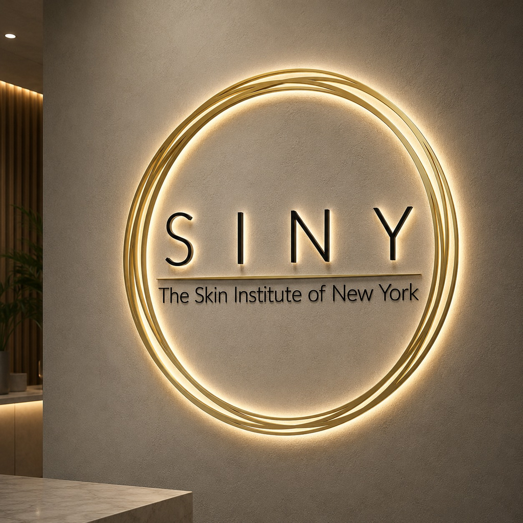 Custom Metal Business Signs - SINY Dermatology