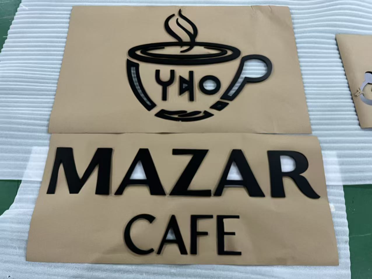 Custom Acrylic Sign - Mohamed Dahri