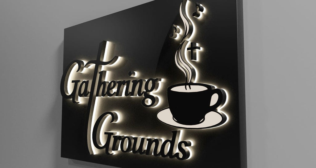 Custom 3D Metal Sign With Backlit & Backboard -  Tanya Kromrey
